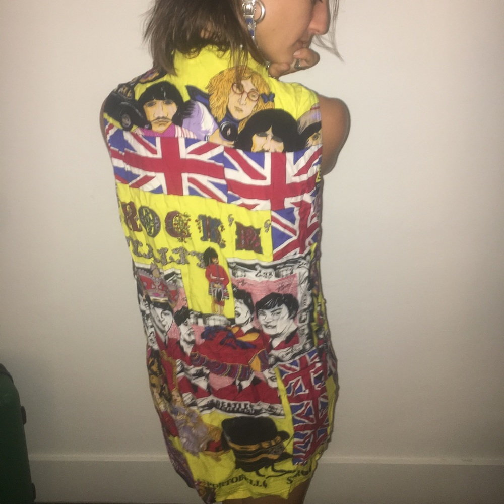 Vintage Versace Beatles dress